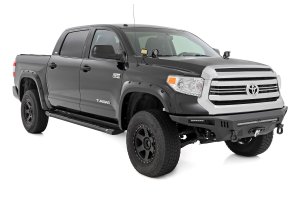 Toyota Tundra Aluminum Running Boards - Rough Country - HD2 - Black - '07-'21 Toyota Tundra Aluminum Running Boards - Rough Country - HD2 - Black - '07-'21